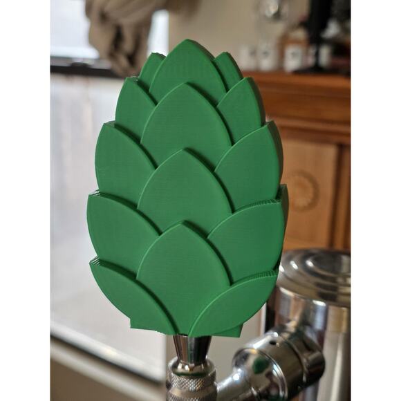 IPA on Hops Tap Handle, 3D Printed, Home Bar Accessory - Picture 4 of 5